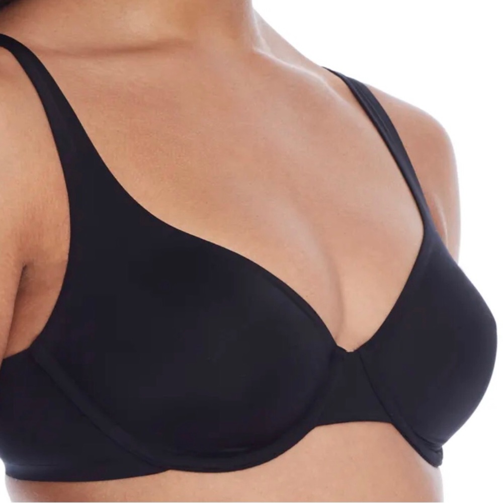 NWOT Nearly Nude Naked Scoop Bra. 42 DD Black